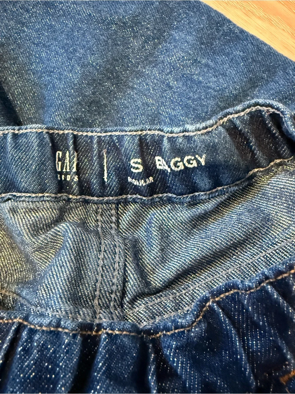 GAP Kids Wide-Leg Denim Jeans - Blue